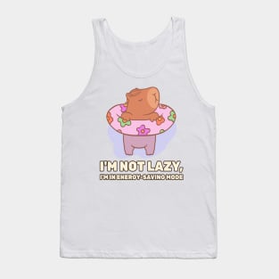 I'm not lazy, I'm in energy-saving mode funny meme Tank Top